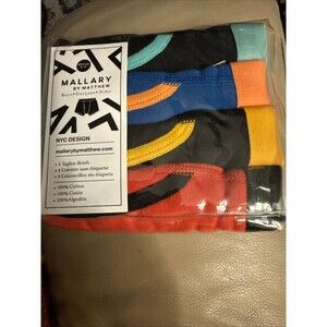 MALLARY BY MATTHEW Boys 100% Cotton Briefs Underwear (4Pack) Size M 6-8 24-25”